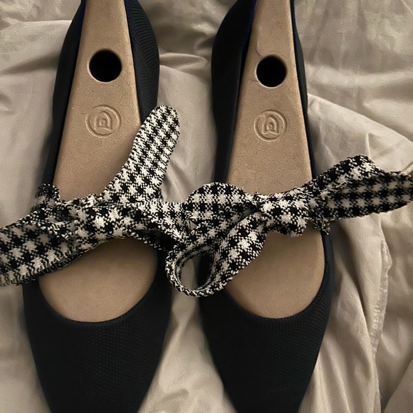 Rothy's Shoes - 🆕 Rothy’s Ink Gingham Mary Jane The Point🖤 Retired Rare🖤 Size 9 🖤 NIB 🖤